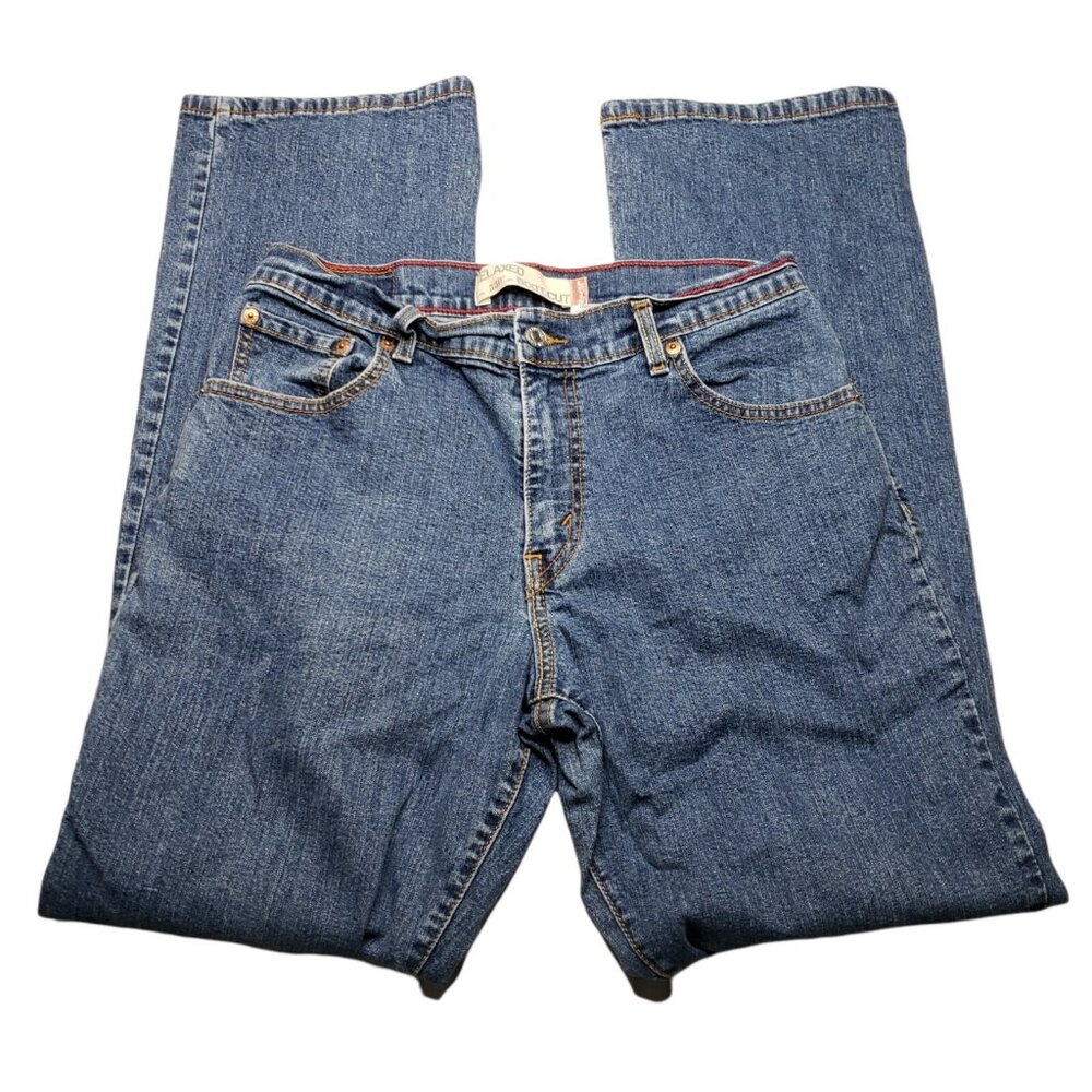 Levis Relaxed Boot Cut 550 Denim Jeans Size 10M